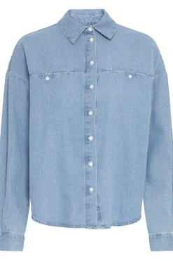 Ichi IHARCHER Denim blouse Lightbluewashed Hot