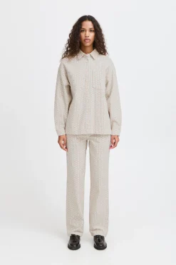 Ichi IHBROKES Denim blouse Online
