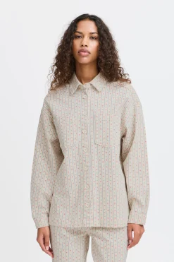 Ichi IHBROKES Denim blouse Online