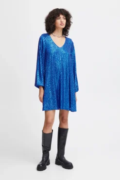 Ichi IHFAUCI Jurk LapisBlue Outlet