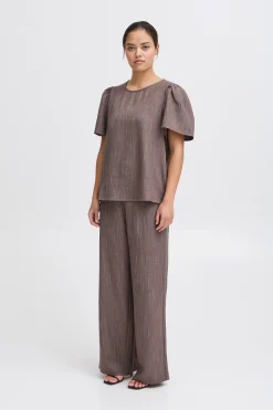 Ichi IXREMI T-shirt Teakw.pinst. Discount