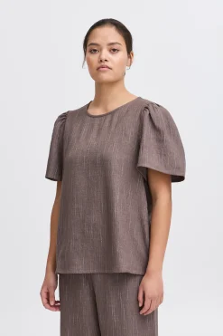 Ichi IXREMI T-shirt Teakw.pinst. Discount