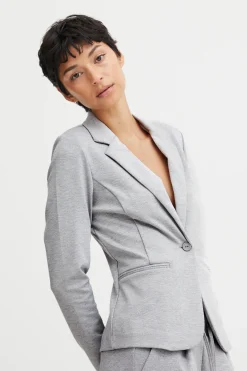 Ichi KateIH blazer GreyMelange Discount