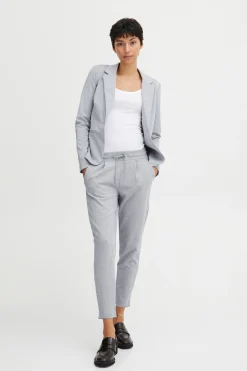 Ichi KateIH broek - cropped GreyMelange Clearance